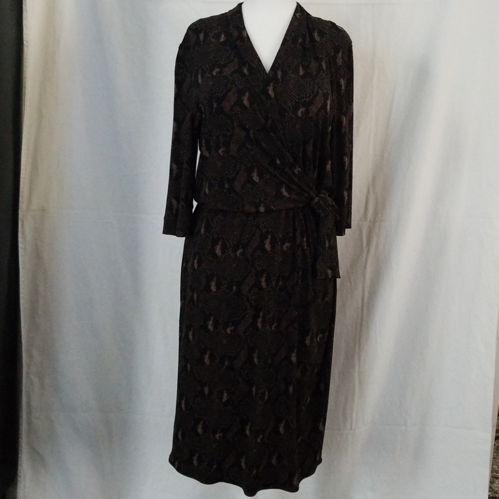 Tahari snakeskin print dress